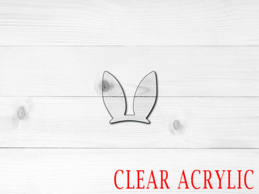 Easter Bunny Ears Acrylic Shape, Clear Acrylic Craft Blank, DIY Acrylic Blank