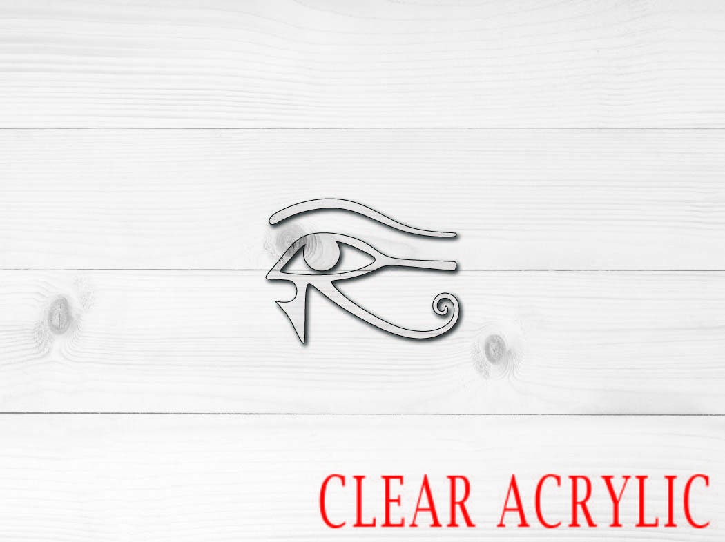 Eye of Horus Acrylic Shape, Clear Acrylic Craft Blank, DIY Acrylic Blank