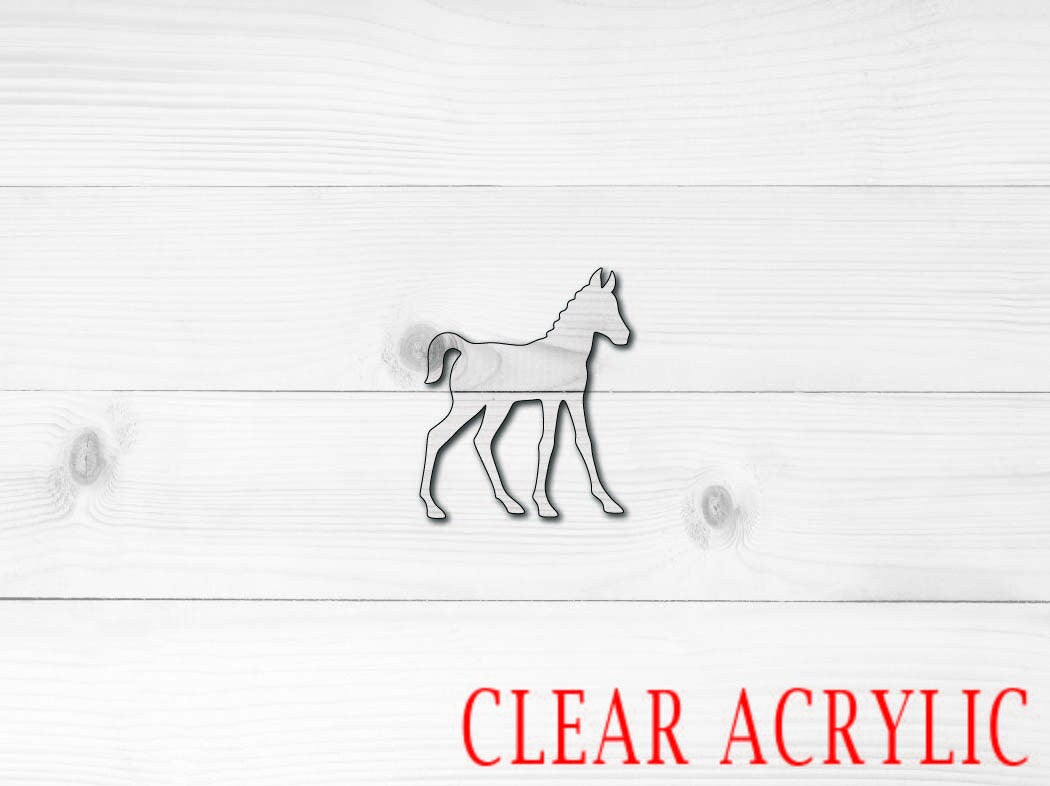 Foal Shape, Clear Acrylic Craft Blank, DIY Acrylic Blank