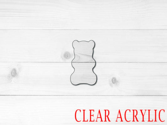 Gummy Bear Shape, Clear Acrylic Craft Blank, DIY Acrylic Blank