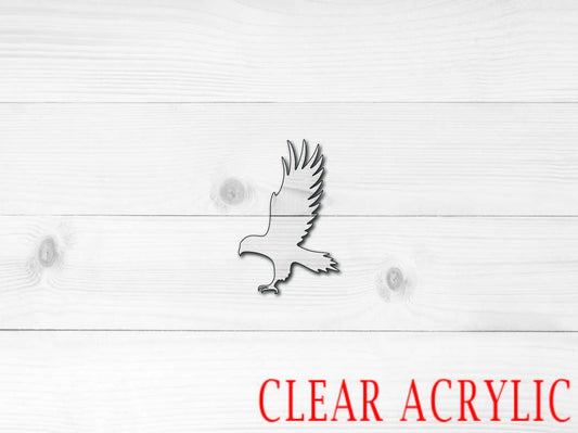 Hawk Shape, Clear Acrylic Craft Blank, DIY Acrylic Blank