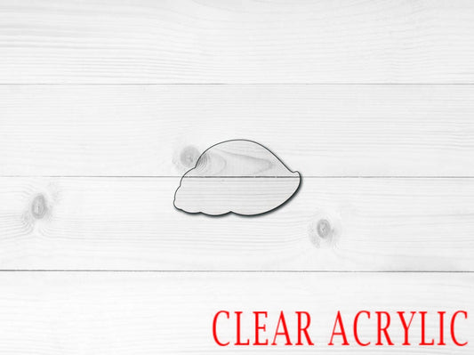 Hermit Crab Shell Shape, Clear Acrylic Craft Blank, DIY Acrylic Blank