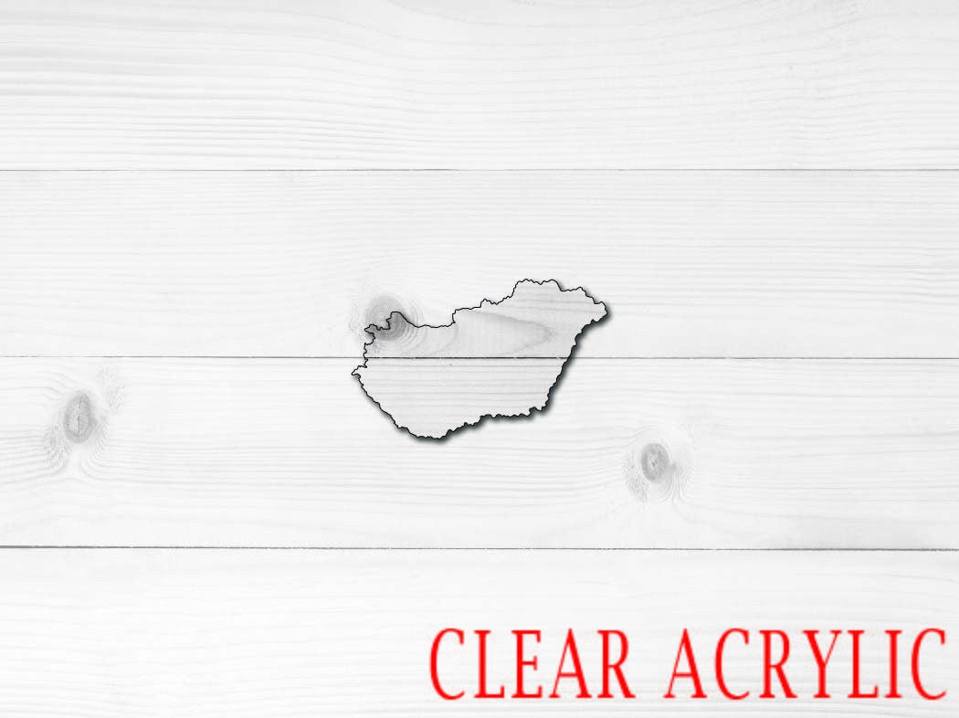 Hungary Shape, Clear Acrylic Craft Blank, DIY Acrylic Blank