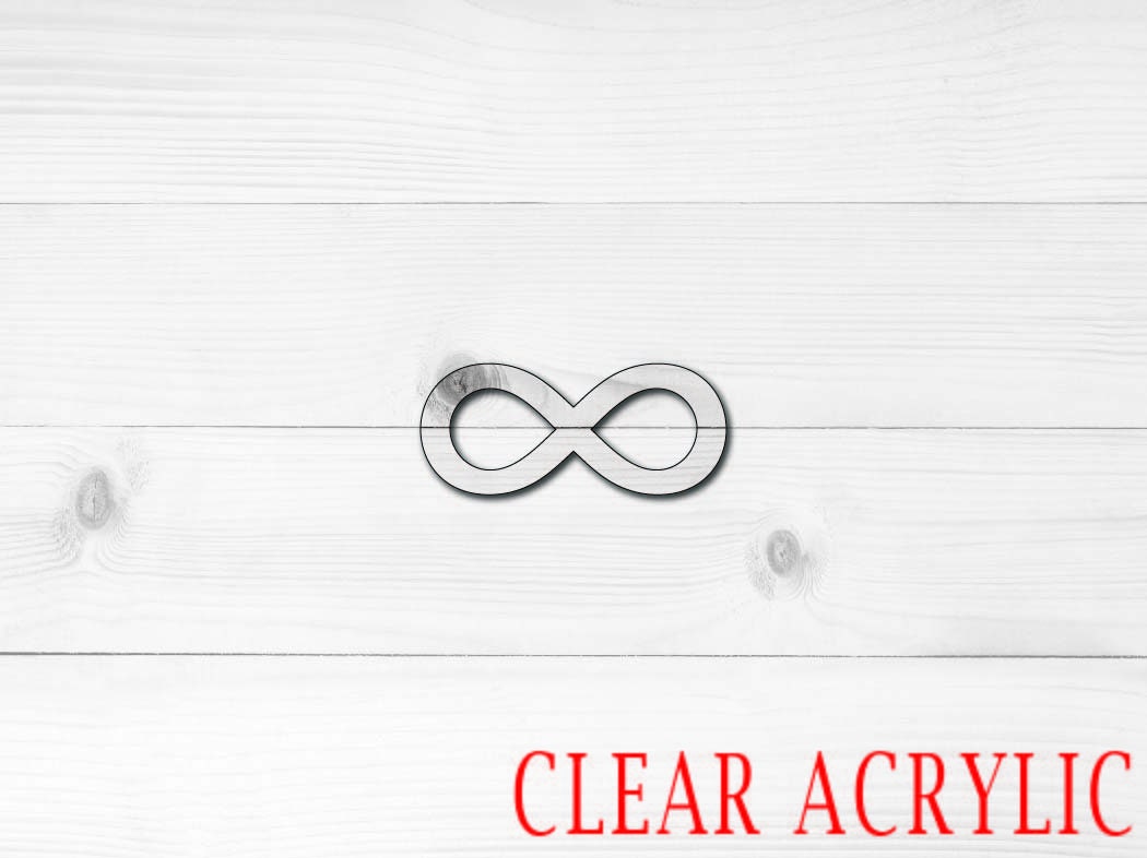 Infinity Symbol Shape, Clear Acrylic Craft Blank, DIY Acrylic Blank