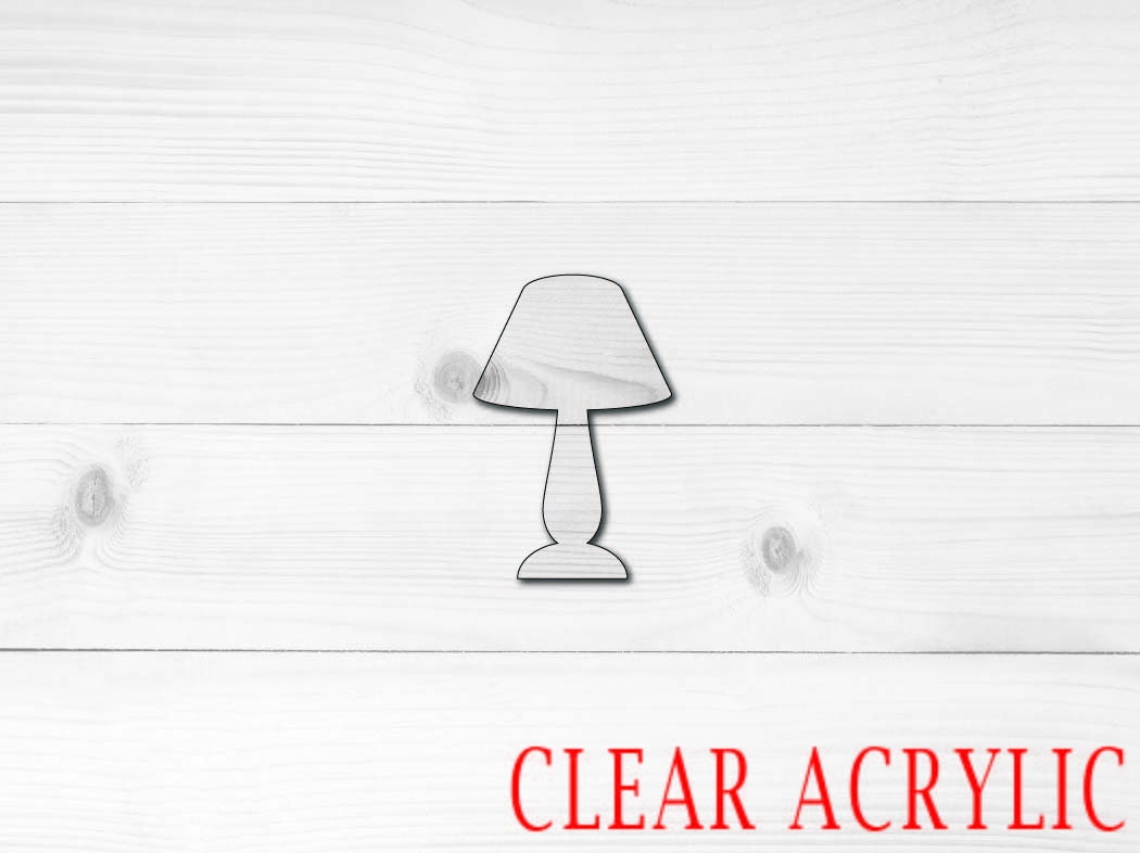 Lamp Shape, Clear Acrylic Craft Blank, DIY Acrylic Blank