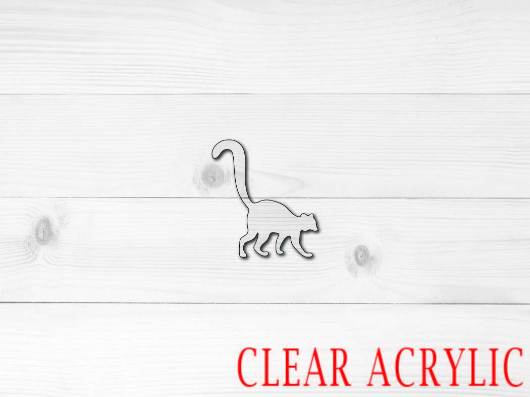 Lemur Shape, Clear Acrylic Craft Blank, DIY Acrylic Blank