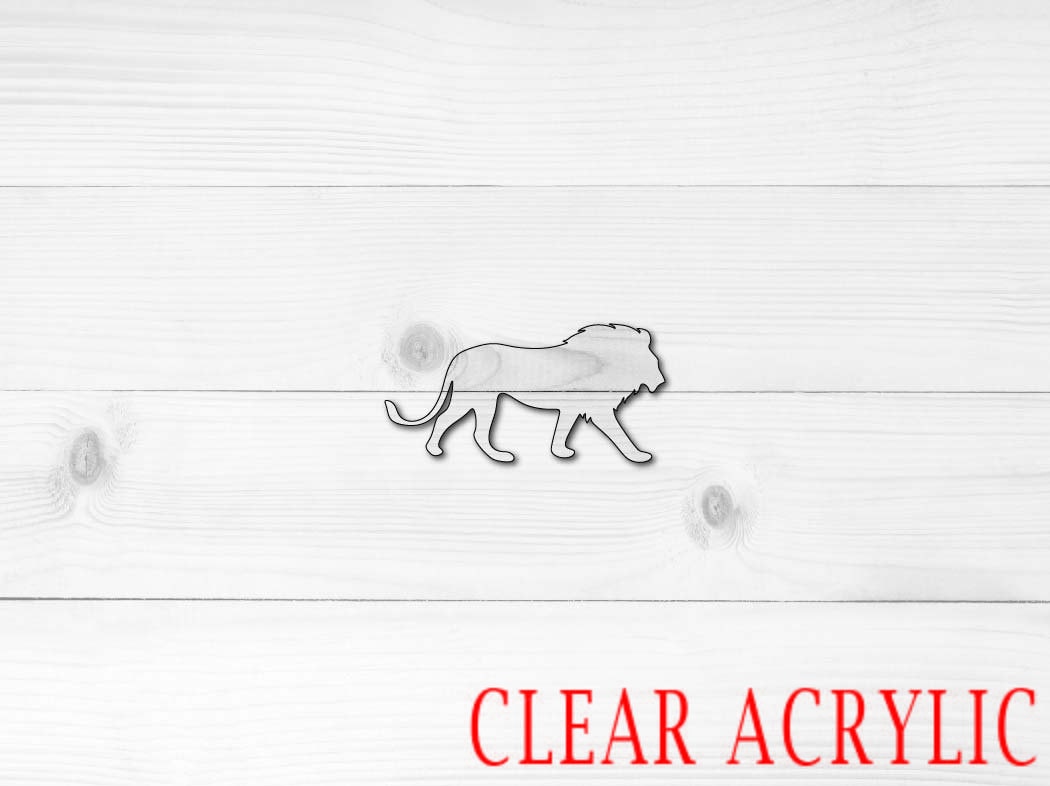 Lion Shape, Clear Acrylic Craft Blank, DIY Acrylic Blank