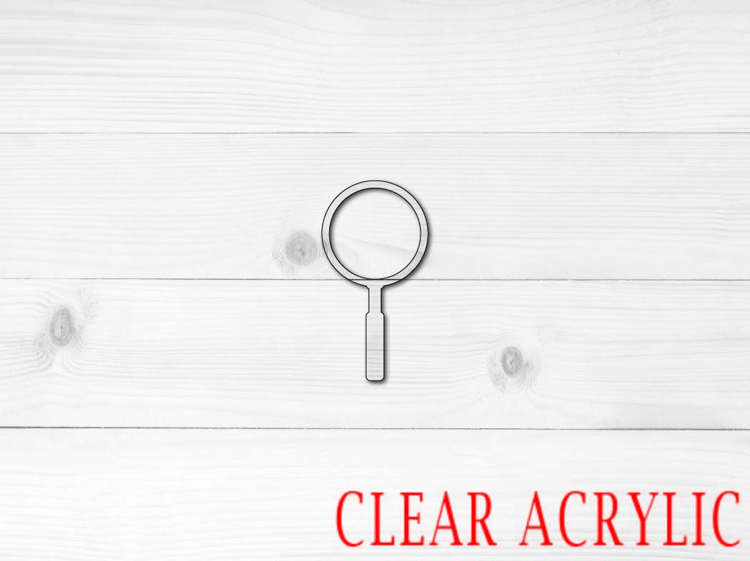 Magnifying Glass Shape, Clear Acrylic Craft Blank, DIY Acrylic Blank