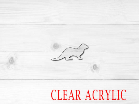 Otter Shape, Clear Acrylic Craft Blank, DIY Acrylic Blank