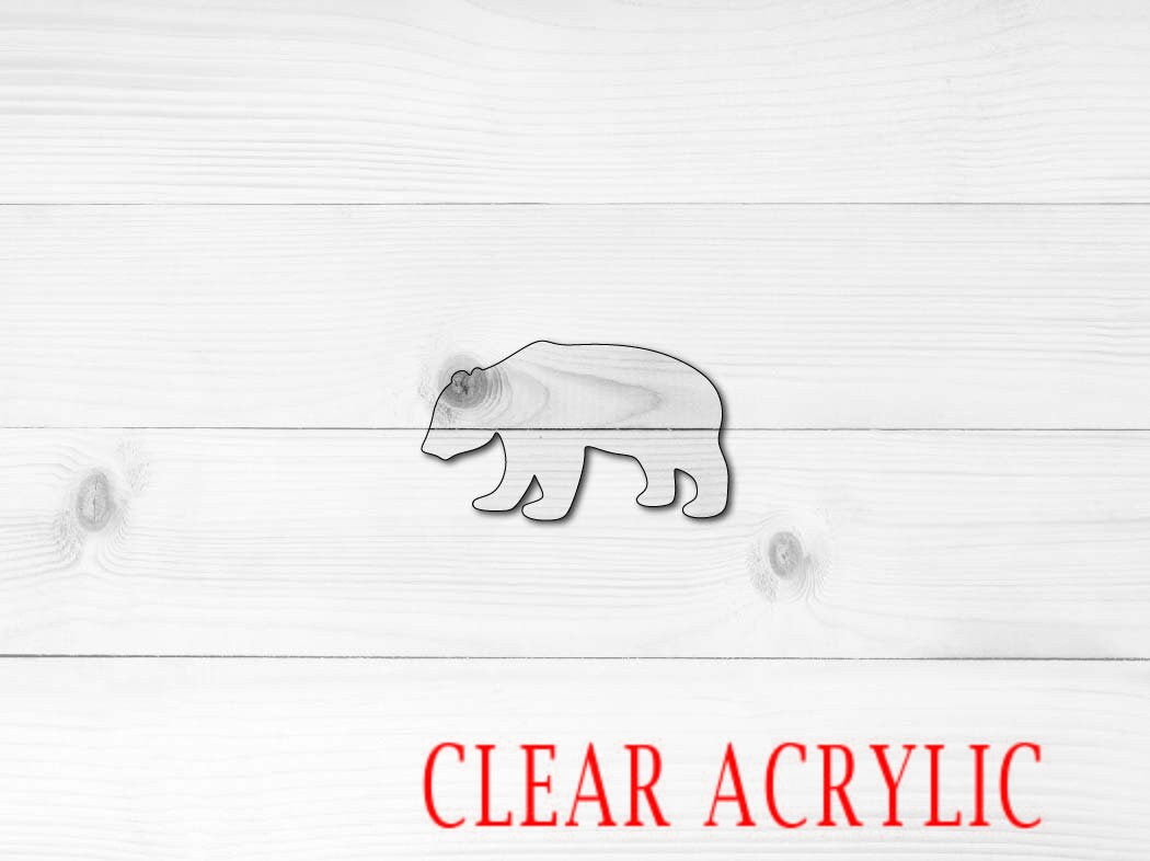 Panda Bear Shape, Clear Acrylic Craft Blank, DIY Acrylic Blank
