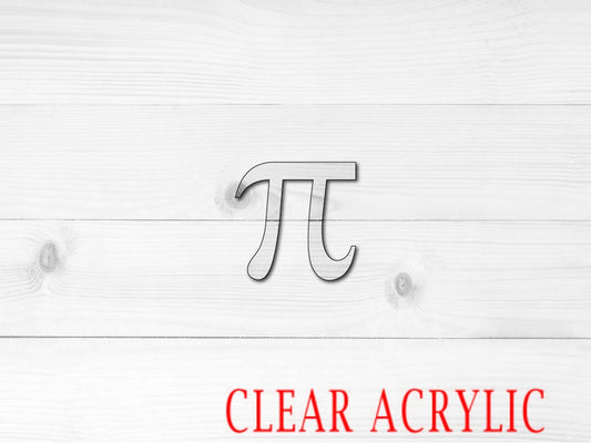 Pi Shape, Clear Acrylic Craft Blank, DIY Acrylic Blank