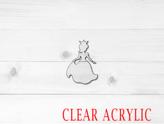 Princess Shape, Clear Acrylic Craft Blank, DIY Acrylic Blank