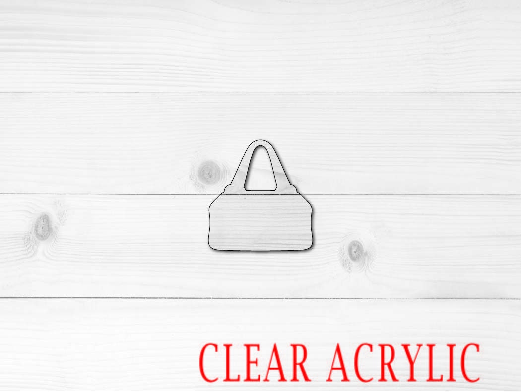 Purse Shape, Clear Acrylic Craft Blank, DIY Acrylic Blank