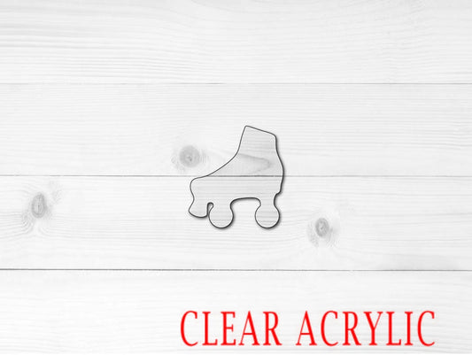 Roller Skate Shape, Clear Acrylic Craft Blank, DIY Acrylic Blank