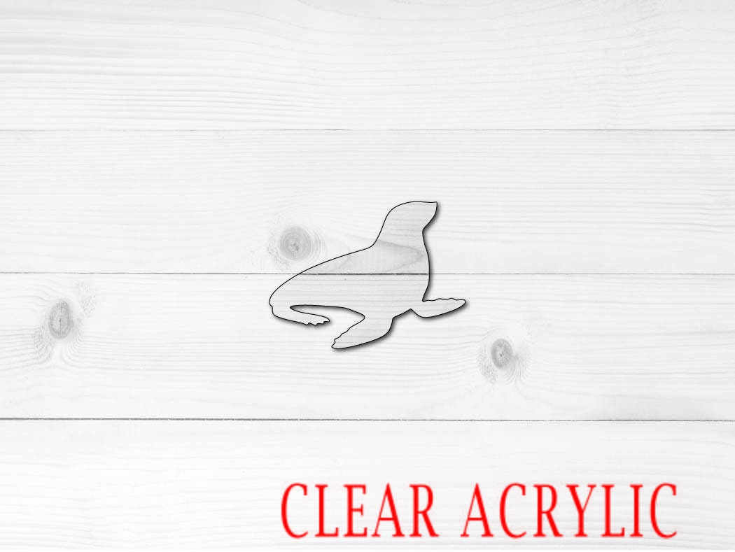 Seal Shape, Clear Acrylic Craft Blank, DIY Acrylic Blank