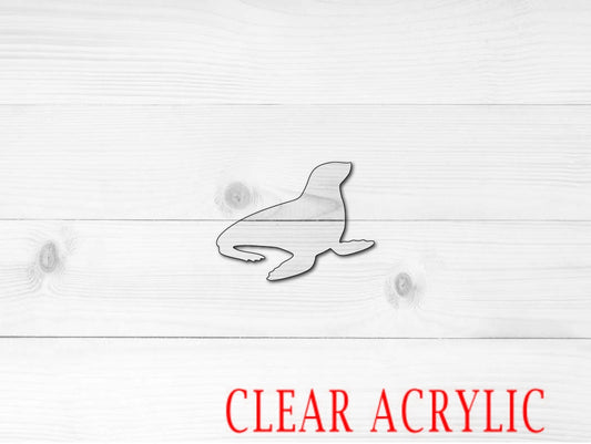 Seal Shape, Clear Acrylic Craft Blank, DIY Acrylic Blank