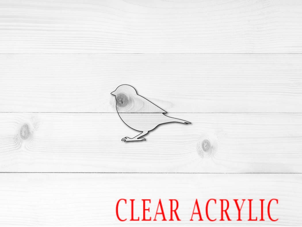 Sparrow Shape, Clear Acrylic Craft Blank, DIY Acrylic Blank