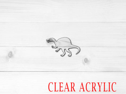 Spinosaurus Shape, Clear Acrylic Craft Blank, DIY Acrylic Blank