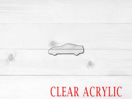 Sports Car Shape, Clear Acrylic Craft Blank, DIY Acrylic Blank