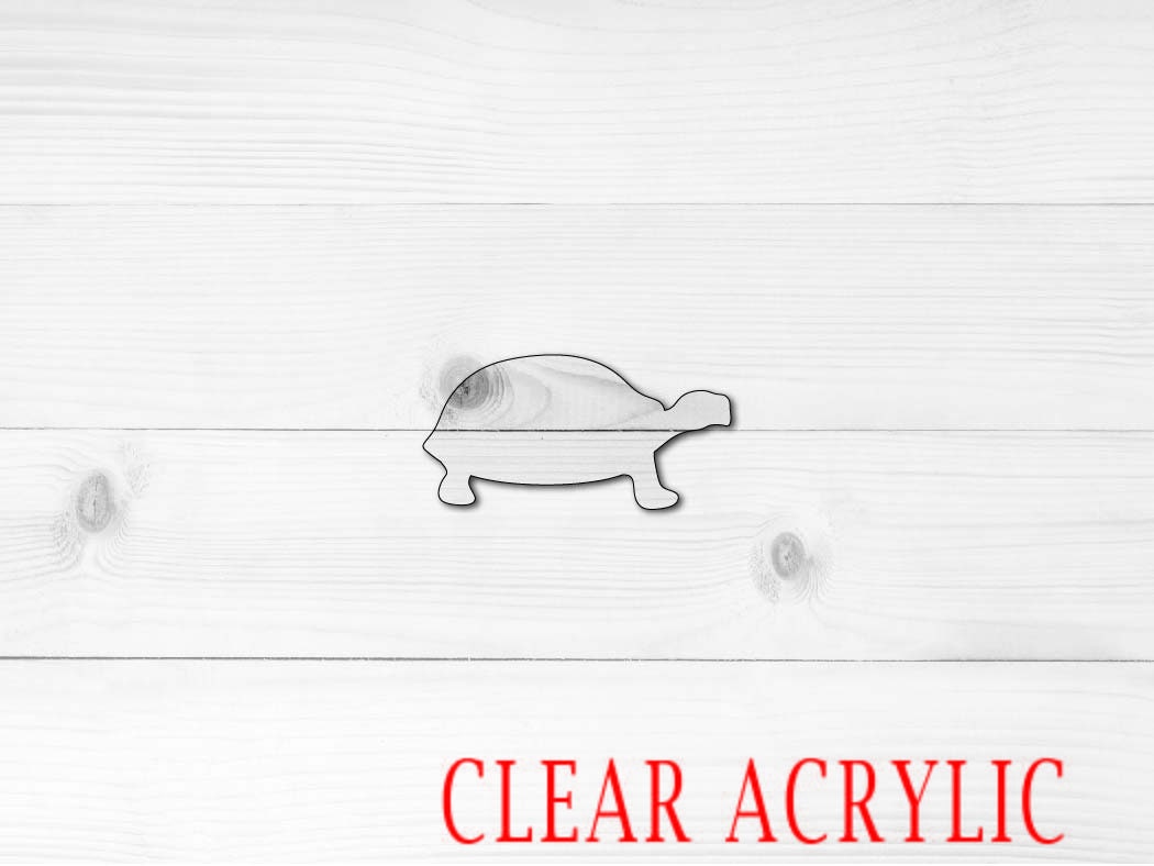 Tortoise Shape, Clear Acrylic Craft Blank, DIY Acrylic Blank