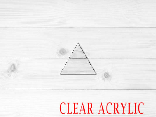 Triangle Shape, Clear Acrylic Craft Blank, DIY Acrylic Blank