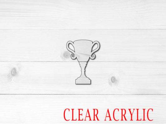 Trophy Shape, Clear Acrylic Craft Blank, DIY Acrylic Blank