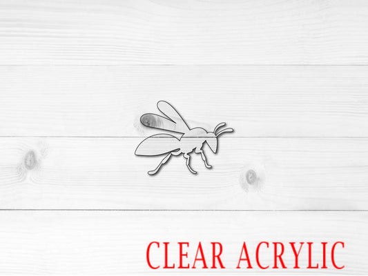 Wasp Shape, Clear Acrylic Craft Blank, DIY Acrylic Blank